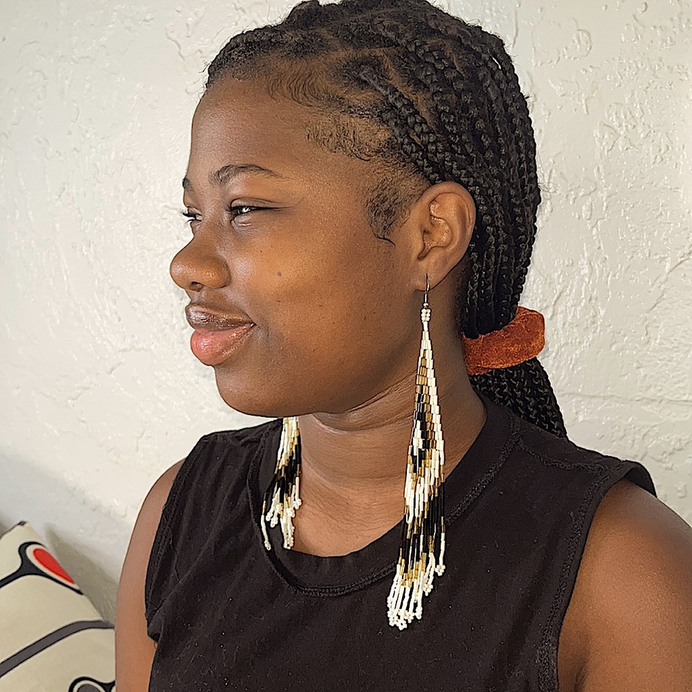 Beautiful beaded earrings